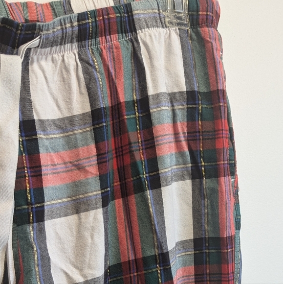 Victoria's Secret Pajama Pants Lounge Christmas Plaid Modal Elastic Pocket XL - Picture 2 of 9